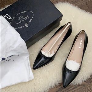Black Prada Kitten Heel